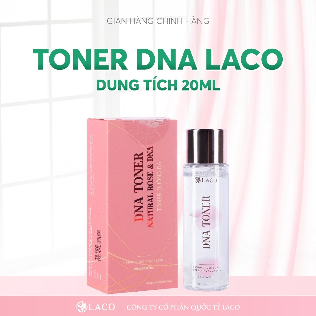 Nước Hoa Hồng LACO Mini, Toner DNA 20ml